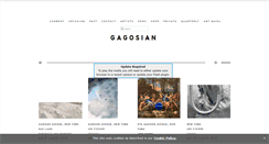 Desktop Screenshot of gagosian.com